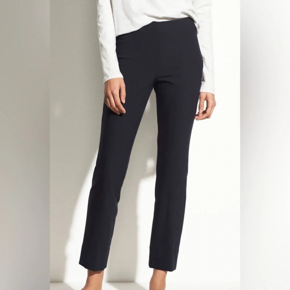 Vince Stitch Front Seam Ponte Legging Blue Size Medium
